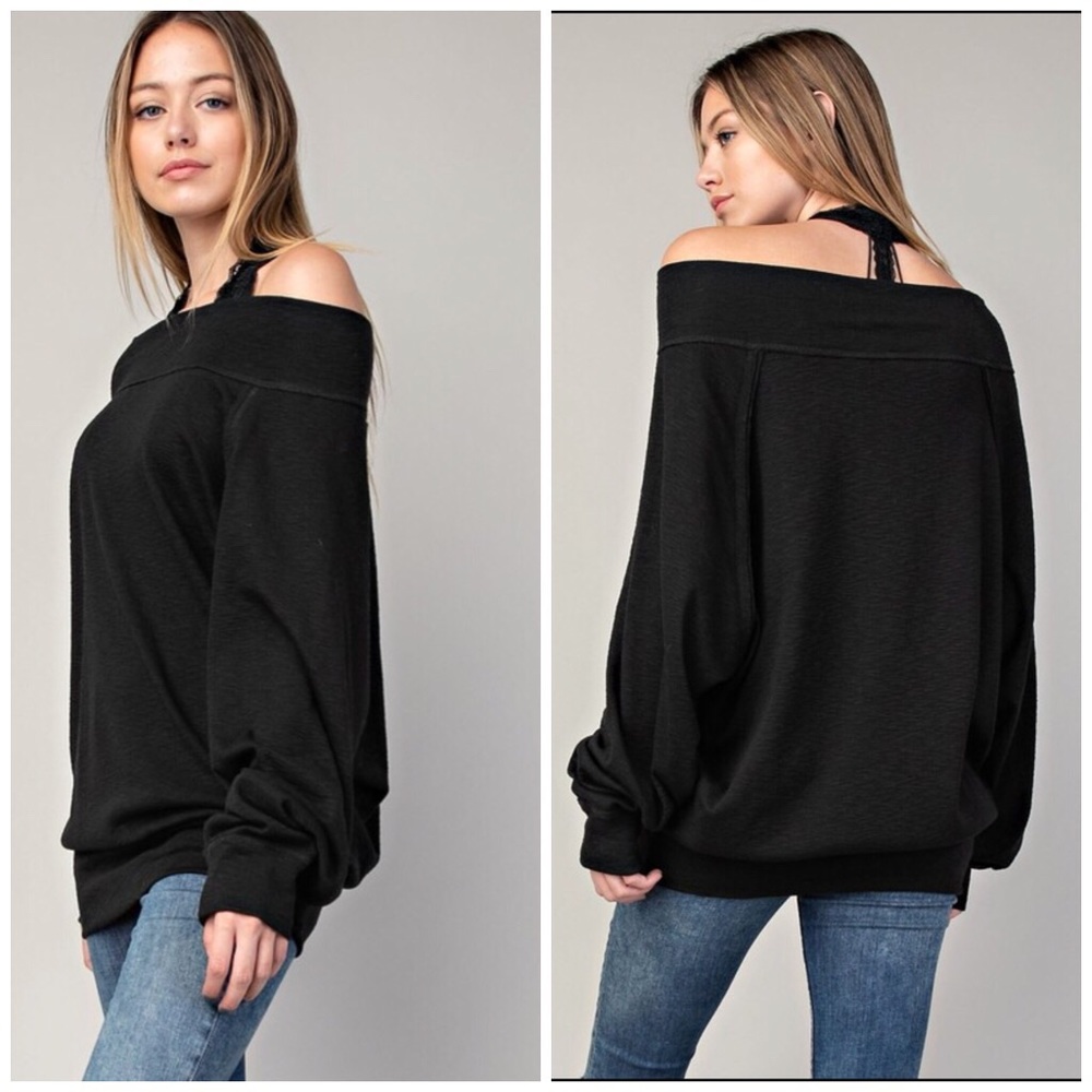 Hayden So Comfy Black Knit Top - Picture 2 of 2